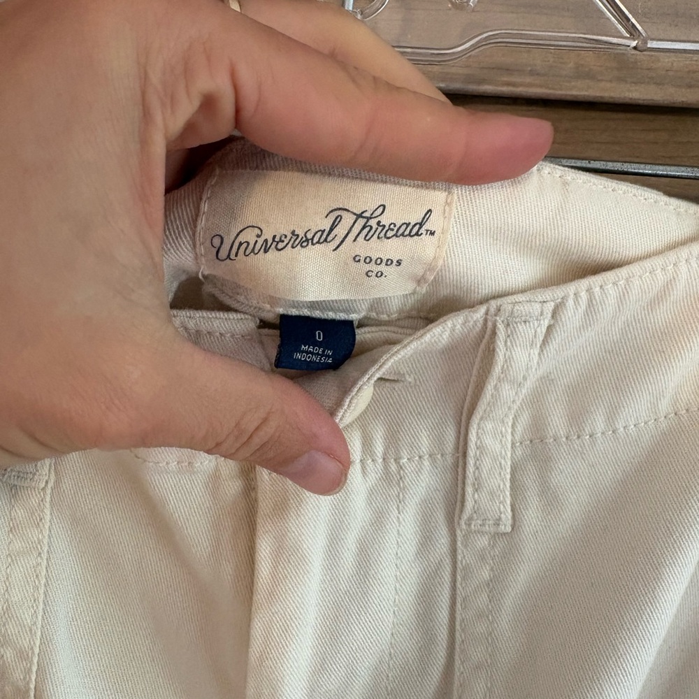 Universal Thread Cream utility pants - image 4